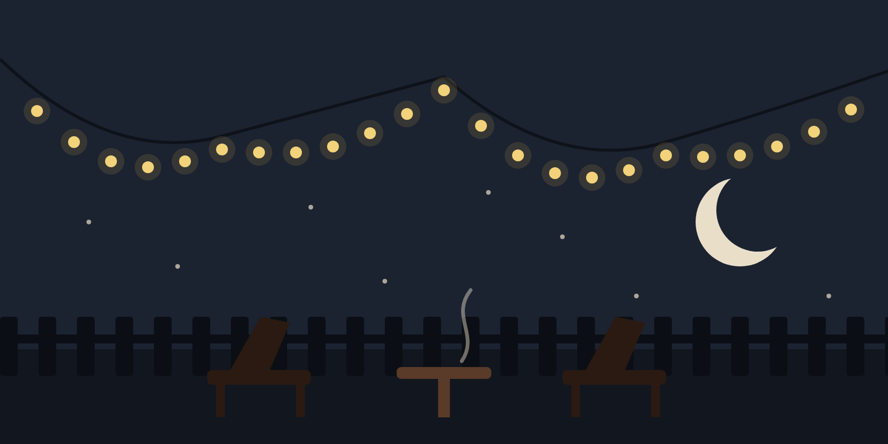 Illustration of the CIGARDEN at night