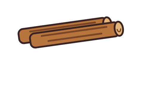 Cinnamon sticks illustration