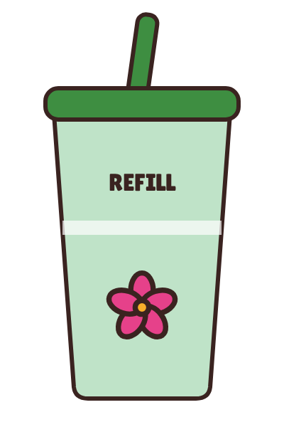 Reusable cup illustration