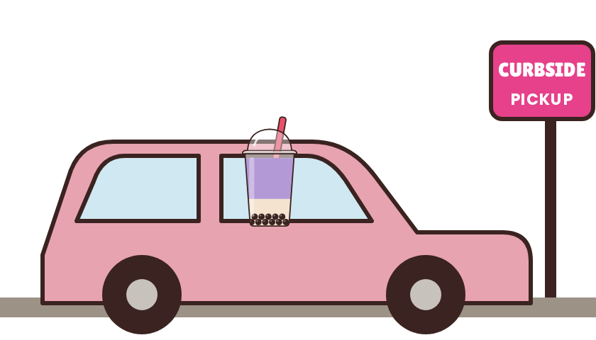 Curbside pickup illustration