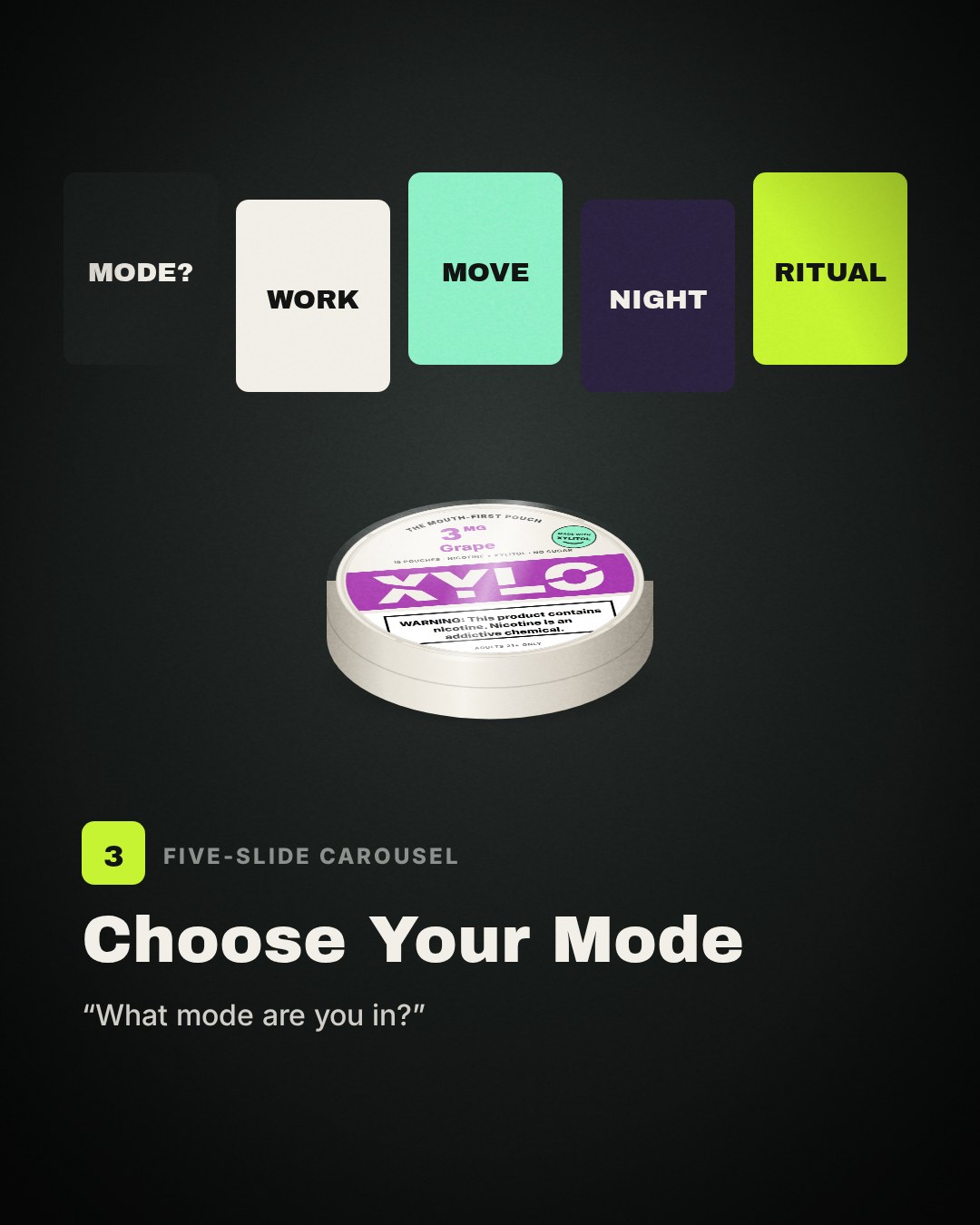 Concept 3 thumbnail: Choose Your Mode