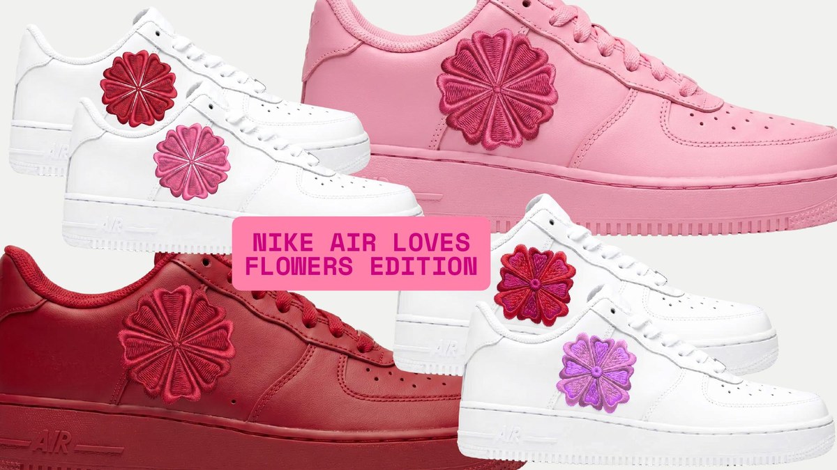 Flowers edition Air Force 1 with floral embroidery